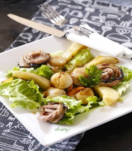 Salade de Saint Jacques à la guémenoise